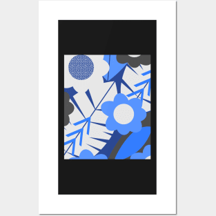 Fantastic jungle in blue Posters and Art